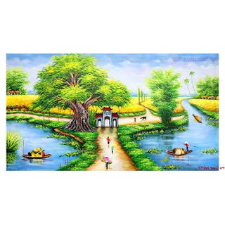 Tranh thêu 3d phong cảnh đồng quê lv3041