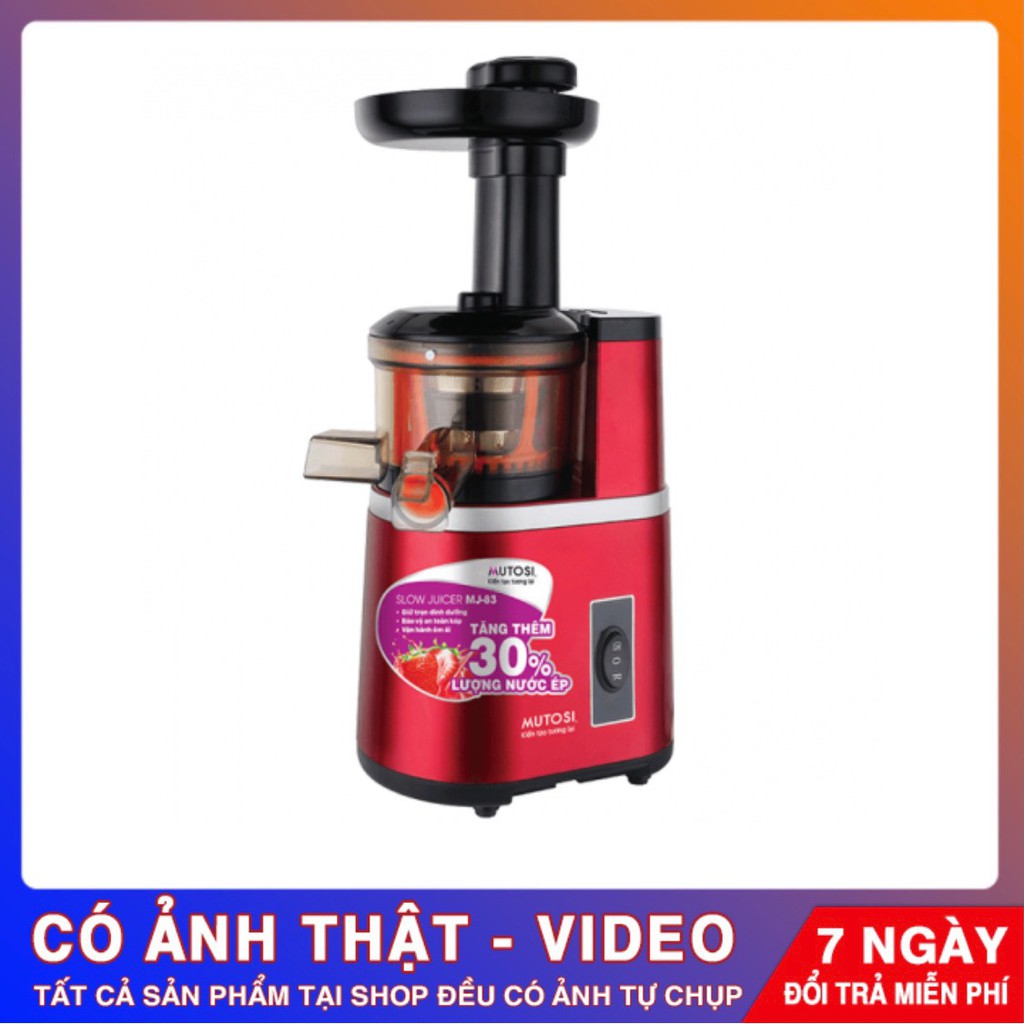 Máy Ép Chậm Trái Cây, Hoa Quả Mutosi MJ-83/MJ-86 – Thương Hiệu Việt Nam Chất Lượng Cao – Bảo Hành 12 Tháng