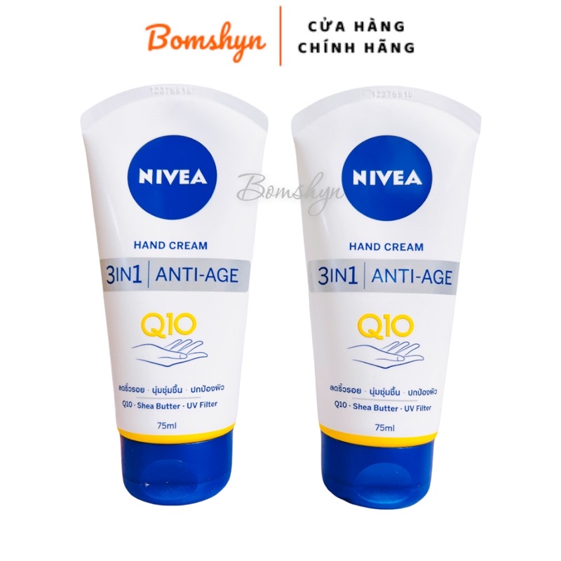 Kem Dưỡng Làm Trắng Chống Nhăn và Mềm Da Tay Nivea Q10 Thái lan