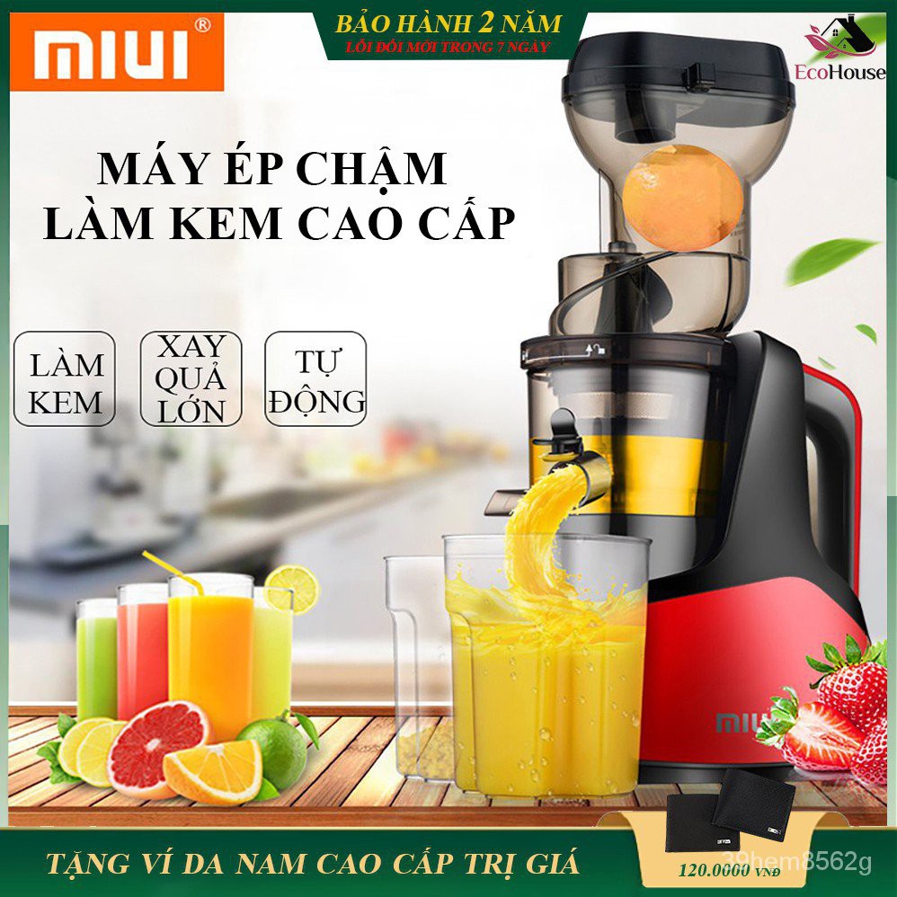 Máy Ép Chậm, Máy Ép Trái Cây, Làm Kem Tốc Độ Chậm, Công Suất Máy 150W, Bảo Hành 2 Năm, Lỗi Đổi Mới Trong 7 Ngày Đầu