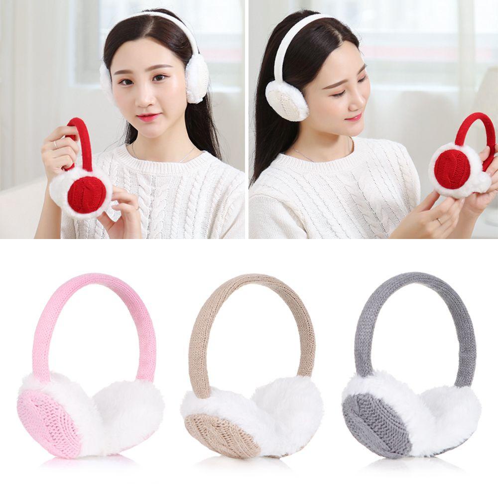 Chụp Tai Vải Lông Mềm Mại Chống Gió Cho Nữ