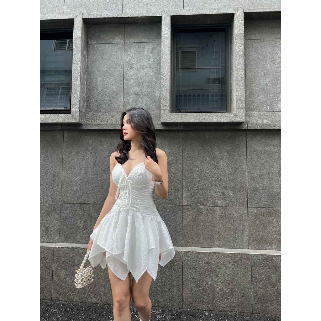 Đầm Ngắn Nữ Pleated Sundress , Chất Vải Chiffon cotton Thoải Mái , WDN001-05 ,SOMEHOW
