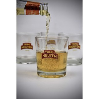 Bộ 6 Ly Lùn Thủy Tinh / Ly Cao, Cốc Uống Cà Phê Logo Trung Nguyên