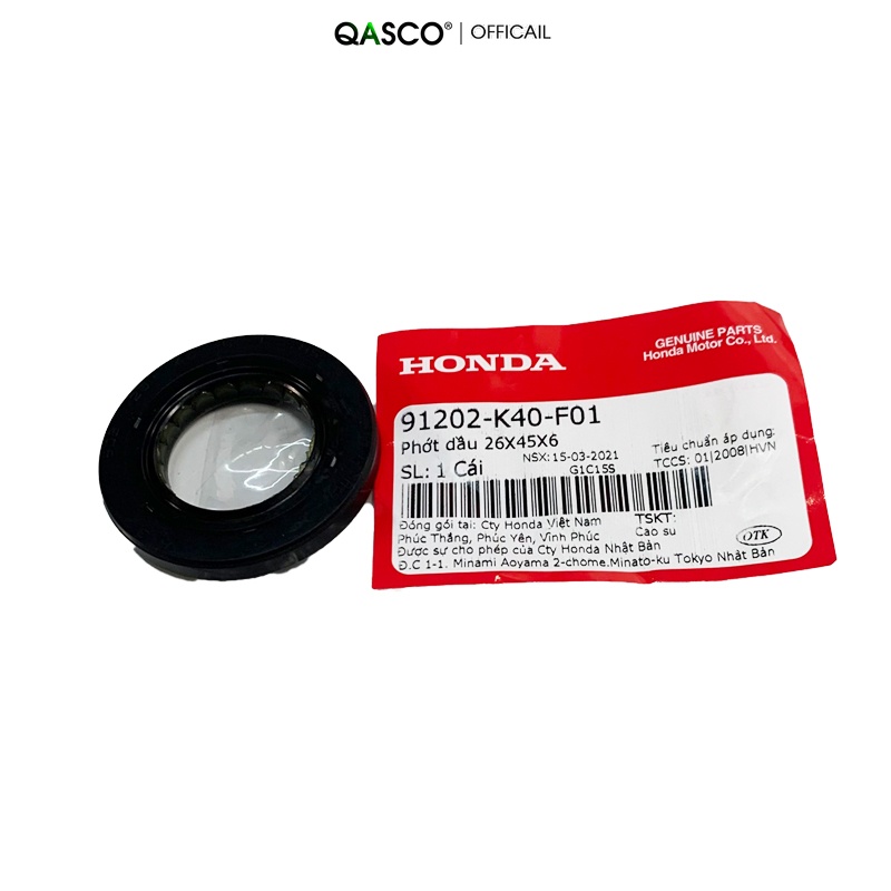 Phớt dầu HONDA 26X45X6 dùng chung nhiều xe  QA(91202K40F01)