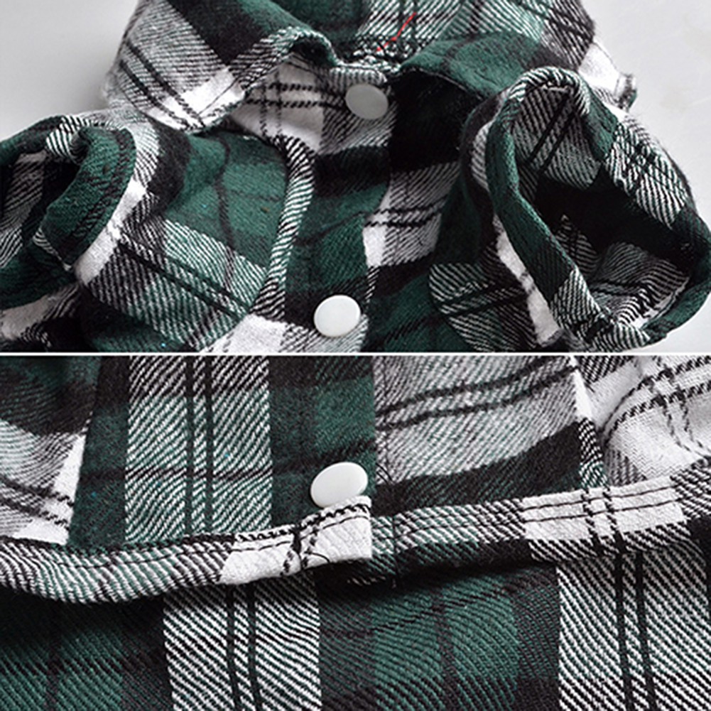 Áo sọc ca rô dễ thương dành cho thú cưng
