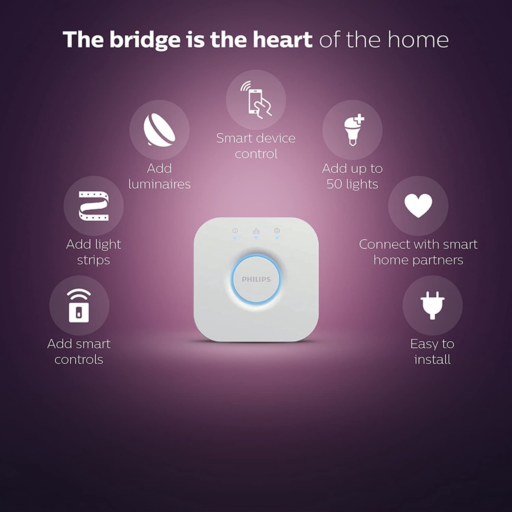 Thiết bị điều khiển trung tâm Philips Hue Bridge Hub