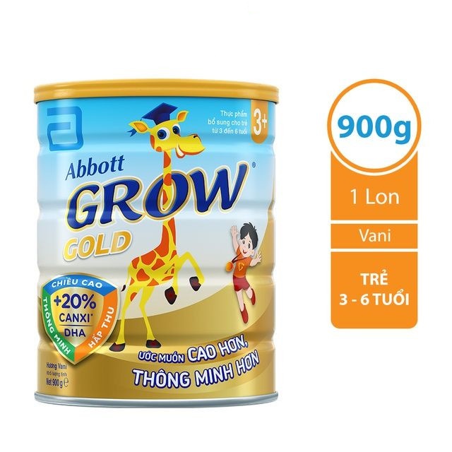 Sữa Bột Abbot Grow gold  3+ 900g