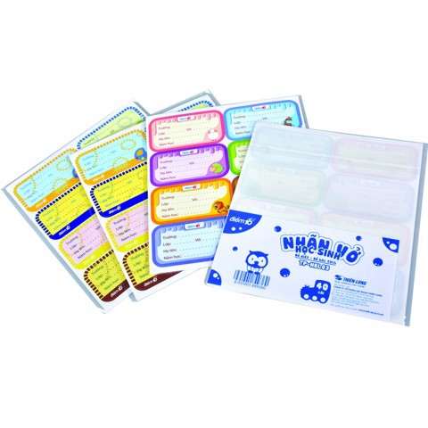 Nhãn vở Điểm 10 TPNBL03 5 xấp (8 cái/xấp)