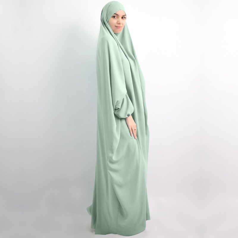 Xiangbao Đầm Hồi Giáo Một Mảnh Che Phủ Toàn Diện Cho Nữ Lễ Hội Eid Jilbab Qua Đầu Abaya Kaftan Dubai