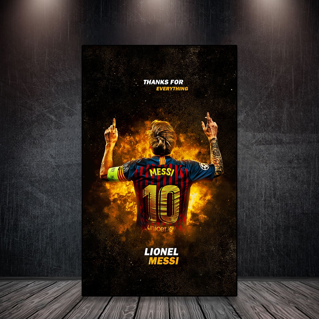 Tranh Messi, Tranh treo tường Messi, Thiên tài bóng đá của thế giới và câu chuyện của Fan CR7 về M10 | MOD