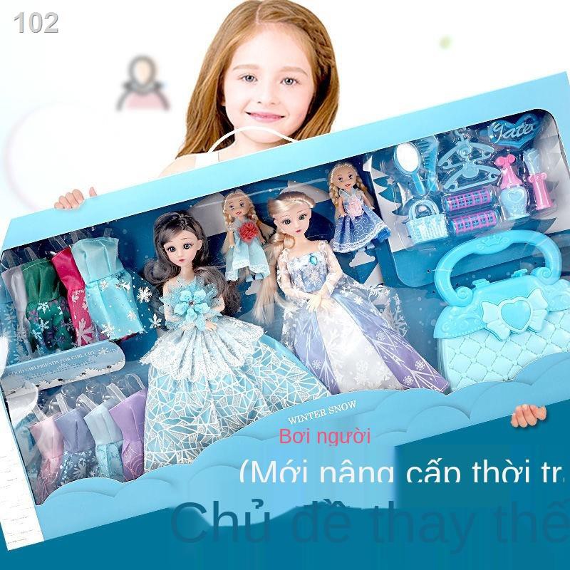 Barbie girl công chúa băng và tuyết Aisha tình yêu mô phỏng bộ búp bê ăn mặc tinh tế Hộp quà búp bê lãng mạnQ
