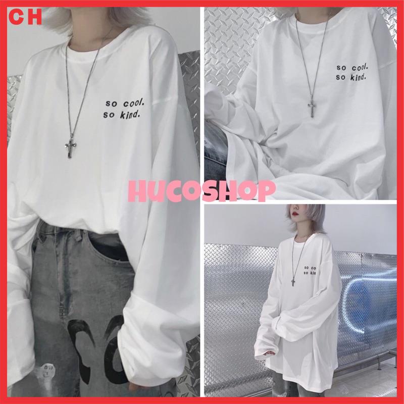 ÁO THUN, PHÔNG DÀI TAY FORM RỘNG So Cool chất cotton cổ tròn dáng xuông basic nam nữ freesize ulzzang mặc đôi nhóm