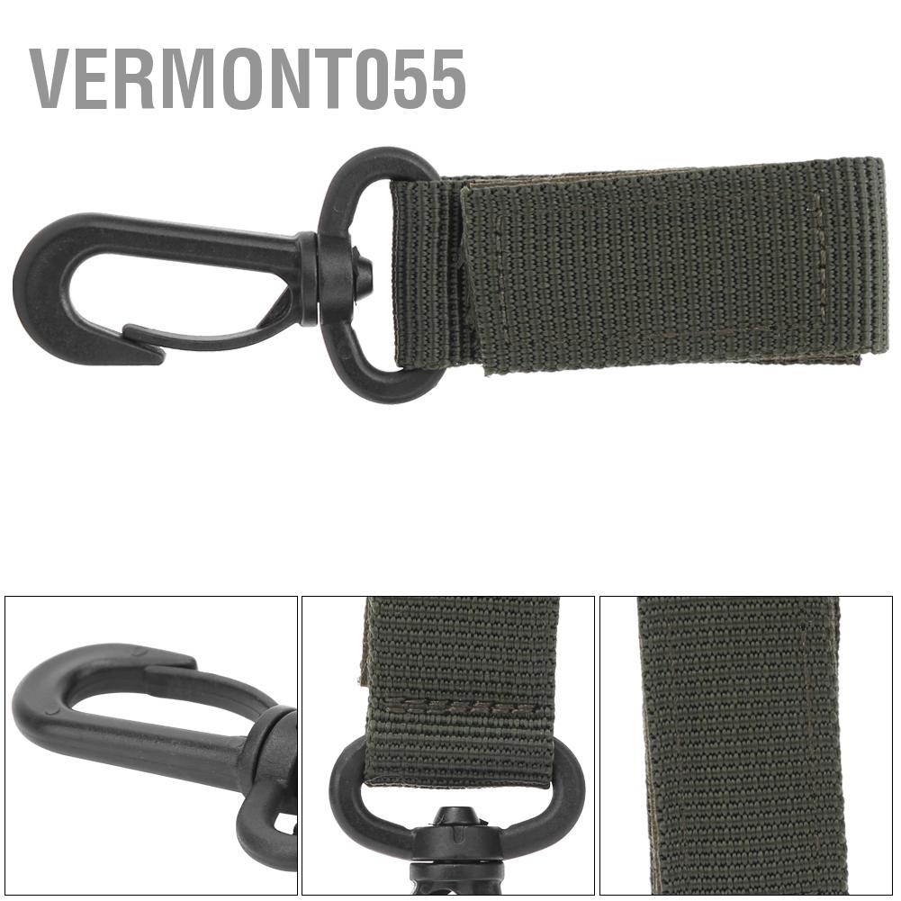 Vermont055 3Pcs Outdoor Supply 360 Degree Rotation Webbing Buckle Key Chain Belt Hook