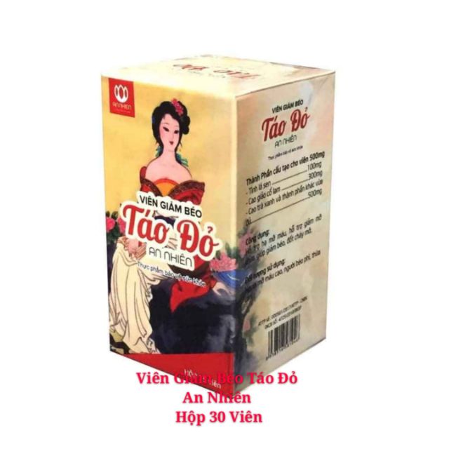 VIÊN GIẢM BÉO TÁO ĐỎ AN NHIÊN --HỘP 30 VIÊN | BigBuy360 - bigbuy360.vn