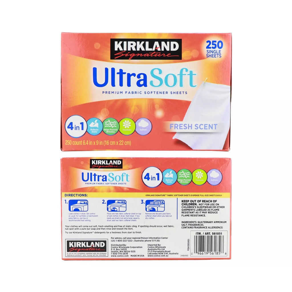 [Tách Lẻ] Giấy Thơm Quần Áo Kirkland Signature Ultra Soft Của Mỹ