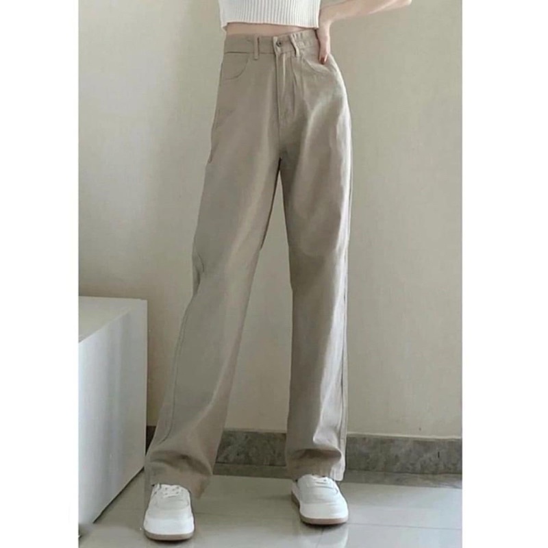 Quần Jean basic mặc đi học đi chơi dễ phối đồ