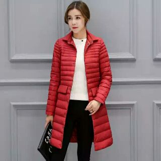 Áo phao siêu nhẹ dáng dài