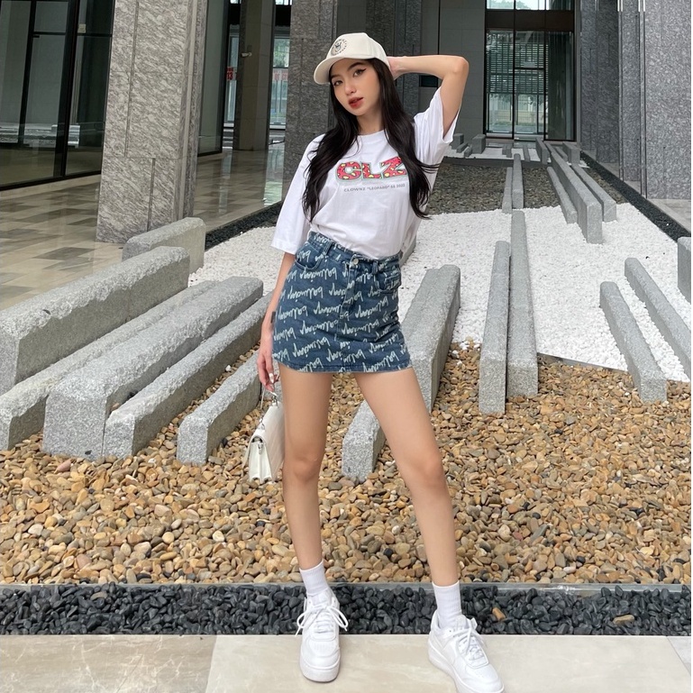 Áo thun tay lỡ local brand Clownz Leopard Big Logo, phông unisex nam nữ form rộng, cotton