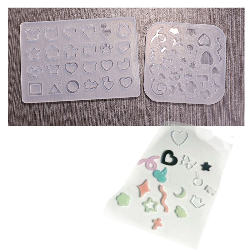 Khuôn Silicone Làm Móc Khóa Epoxy Resin Pha Lê Cát Chảy Nghệ Thuật