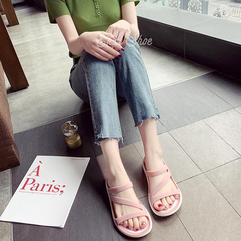 Xăng đan Đế Bằng Phối Quai Hậu Chữ Z Trẻ Trung Cho Nữ
