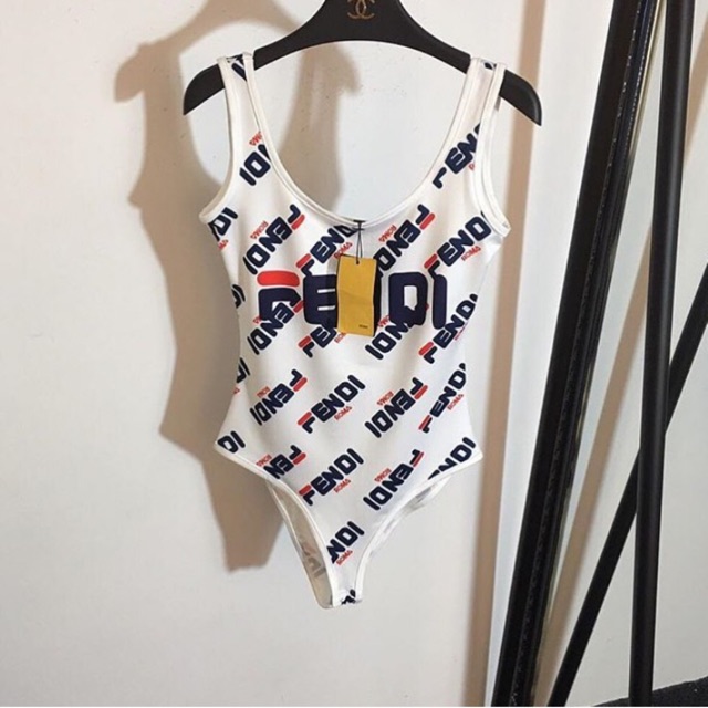 [BKN751] <BRAND> BODYSUIT FEN.DI CHỮ TRẮNG | BigBuy360 - bigbuy360.vn