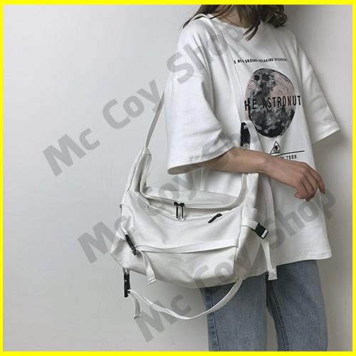 Túi Tote Đeo Chéo Canvas Học Sinh Cỡ Lớn Đi Học Thời Trang Nam Nữ Thể Thao Mc Coy Shop