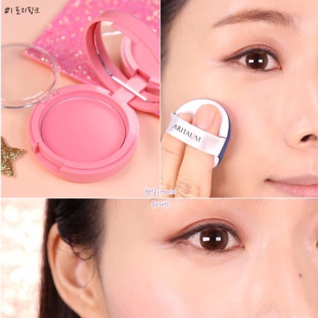 Má hồng dạng cushion 3in1: MÁ, Mắt, Môi