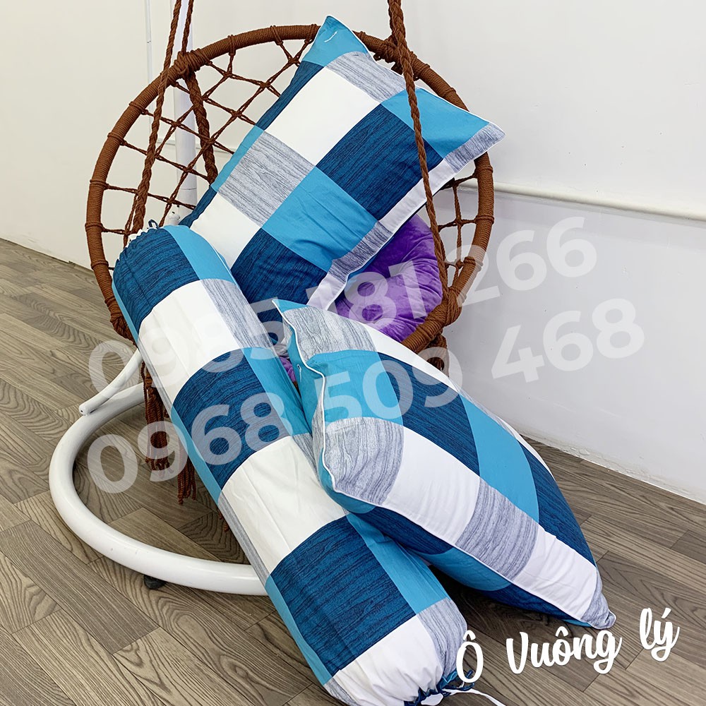 [Ảnh Thật] Ô Vuông Lý - Bộ Drap Cotton 4 món Thắng Lợi Chính Hãng