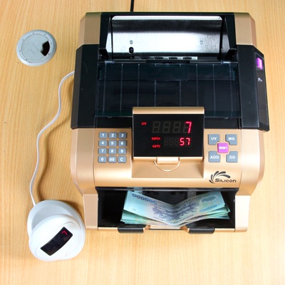 Máy đếm tiền nhập khẩu SILICON MC2900, máy đếm tiền mini tự động chính hãng, đếm VND, USD, ERO- BH 1 năm