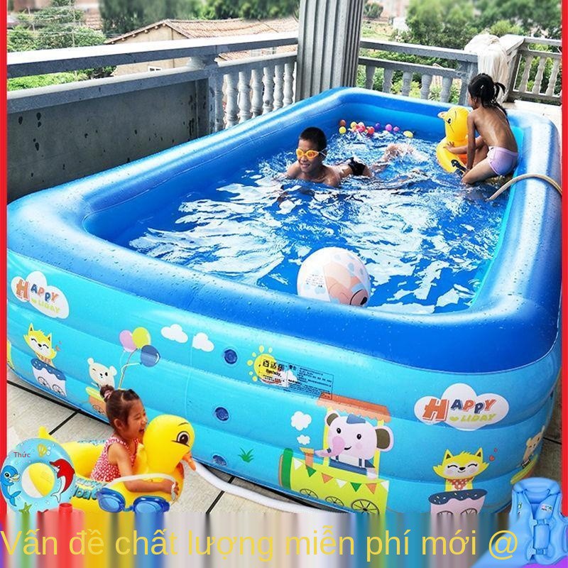 Bể bơi bơm hơi trẻ em Người lớn gia đình quá khổ xô tắm cho sơ sinh Bồn Ocean Ball Pool Toy