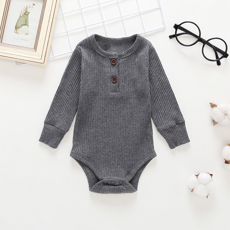 Body bé trai gái đồ sơ sinh từ 0 đến 24 tháng bodysuit liền thân mùa hè dài tay quần áo cho bé trẻ em