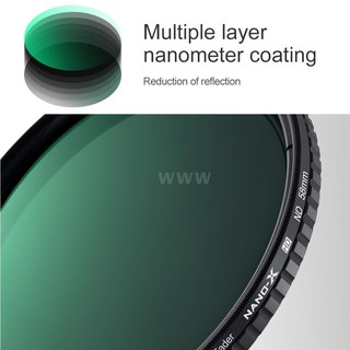 K&F CONCEPT 67mm Ultra-thin Adjustable Variable Neutral Density ND Filter Fader ND2-ND32 for Camera Lens for Canon Sony Nikon Cameras