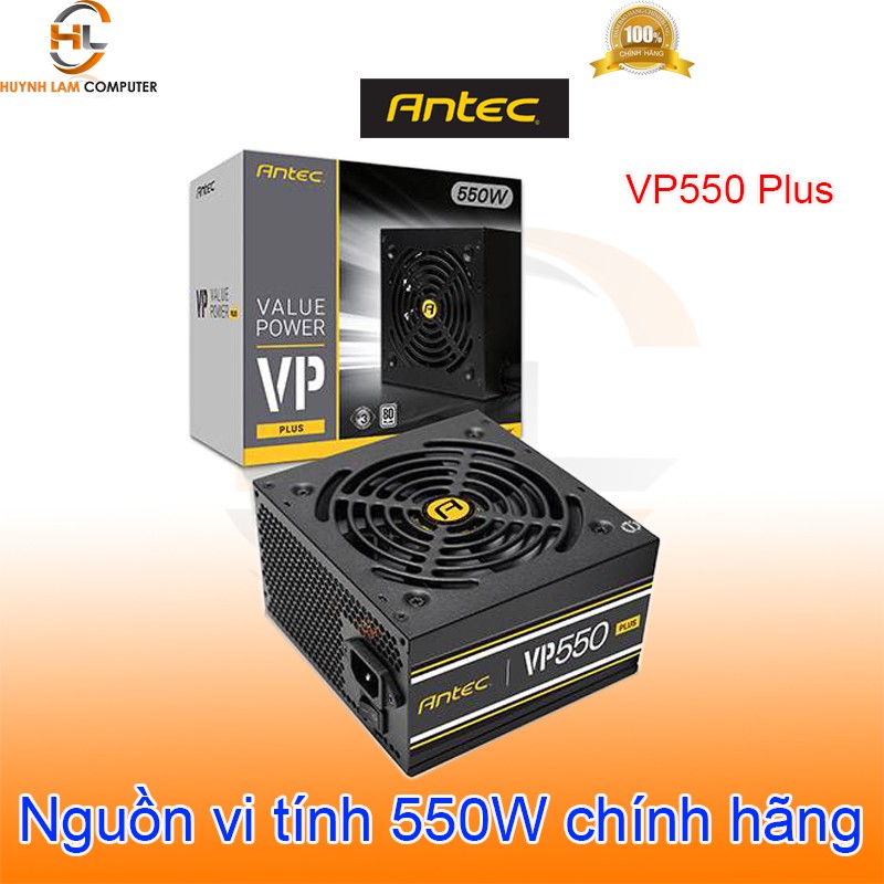 [Mã ELMS05 giảm 5% đơn 300k]Nguồn vi tính 550W Antec VP550 Plus công suất thực - Khải Thiên phân phối