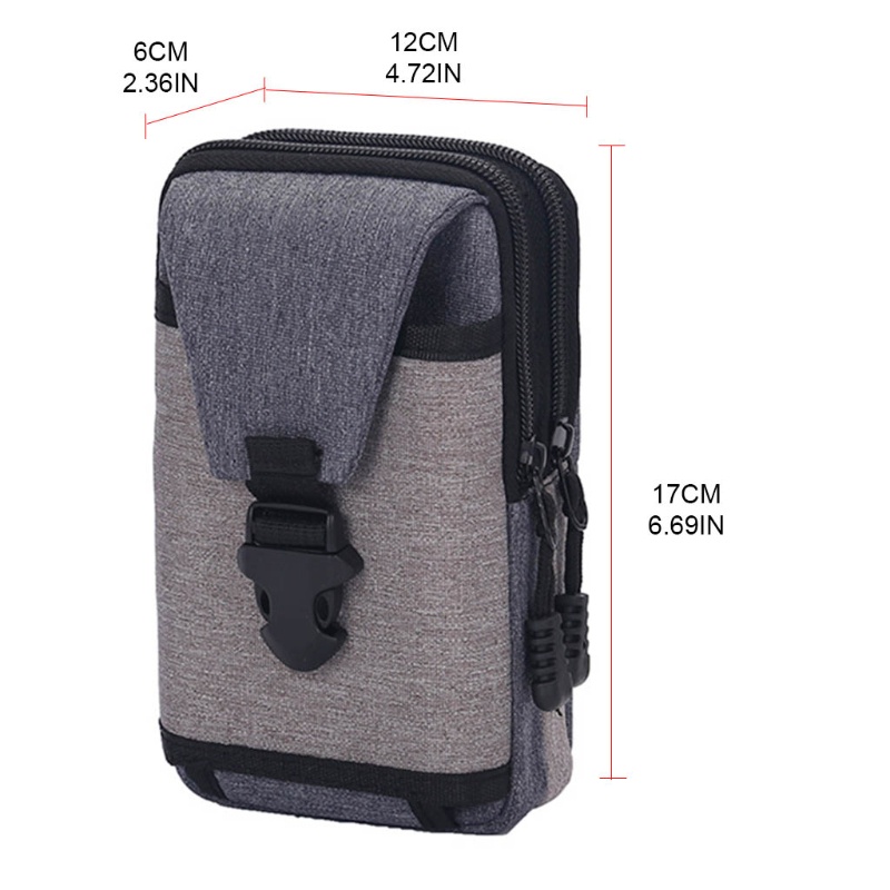 Túi Canvas Đeo Hông Đựng Điện Thoại Phong Cách Vintage Cho Nam