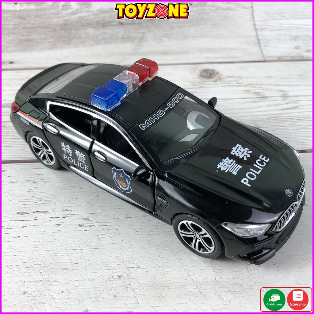 Xe mô hình BMW cảnh sát tỉ lệ 1:32 chất liệu hợp kim, đồ chơi mô hình trưng bày giá rẻ