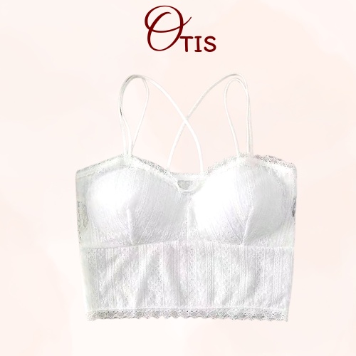 Áo Ngực Croptop Đan Dây Sexy Chất Ren Mềm Mại Đệm Mút Nâng Ngực OTIS 9919