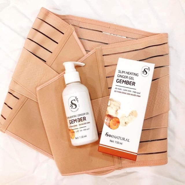 [SAM NATURAL] Gel Tan Mỡ Gember Tặng Gen Nịt Bụng