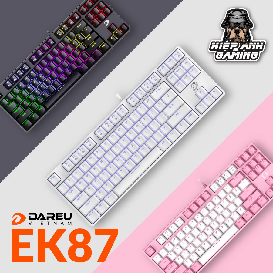 Bàn phím cơ gaming Dareu EK87 | Hàng chính hãng bảo hành 24 tháng