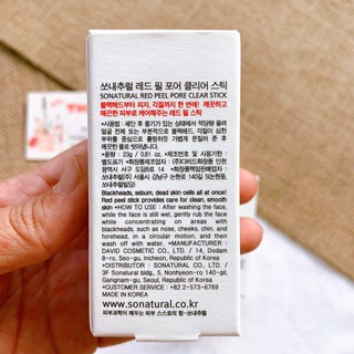 [ FREE SHIP] Thanh lăn mụn đầu đen red peel clear sitck