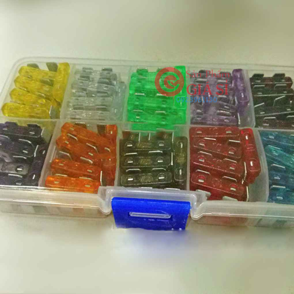 Bộ 100 cầu chì 5A-40A cỡ vừa cho xe hơi với nhiều màu sắc khác nhau ❤️freeship❤️