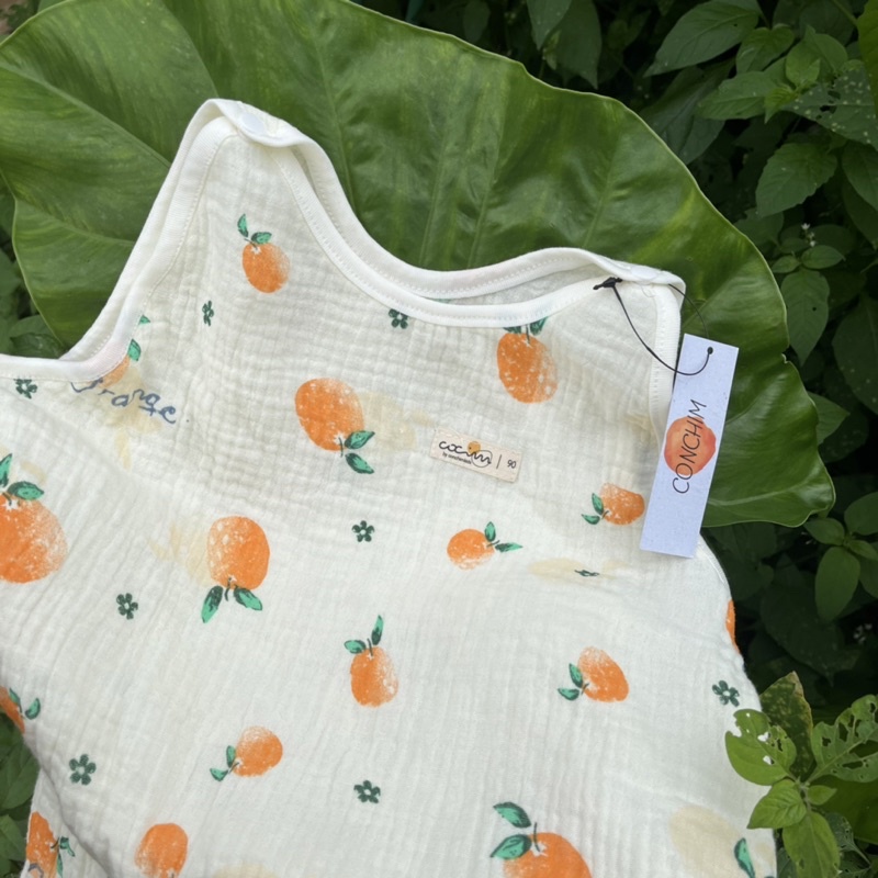 Túi ngủ vải xô muslin CONCHIMkids