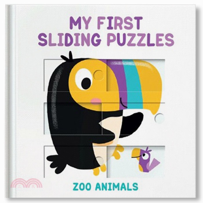 Sách: Sách tương tác tiếng Anh Usborne - My First Sliding Puzzle Zoo Animals