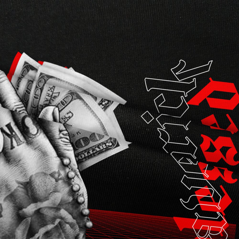 Áo thun nam nữ phông unisex nguyện cầu nhiều tiền áo Gangter Maverick phong cách Mỹ Form rộng giấu quần KK40161