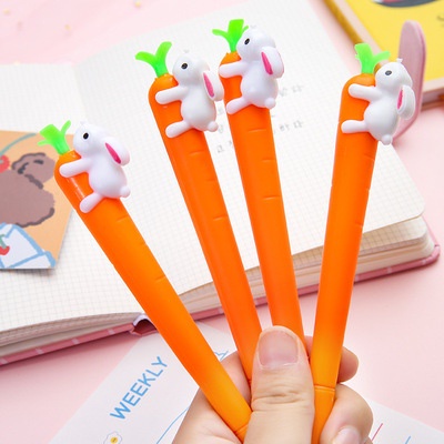 Bút bi dễ thương màu đen nhiều hoạ tiết dễ thương Gấu Thỏ House GT593