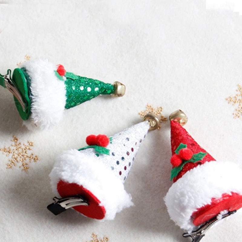 Kẹp Tóc Hình Nón Ông Già Noel