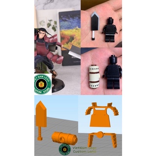 Phụ kiện minifigures :Bộ giáp +Đại kiếm + cuốn thư đệ nhất: Hashirama trong Naruto