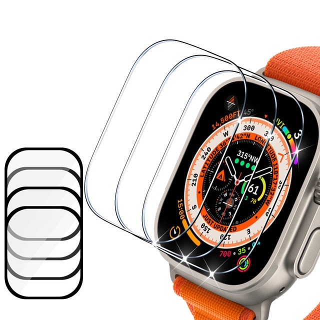 Kính Cường Lực 3D 49mm Bảo Vệ Toàn Màn Hình Cho Apple Watch Ultra