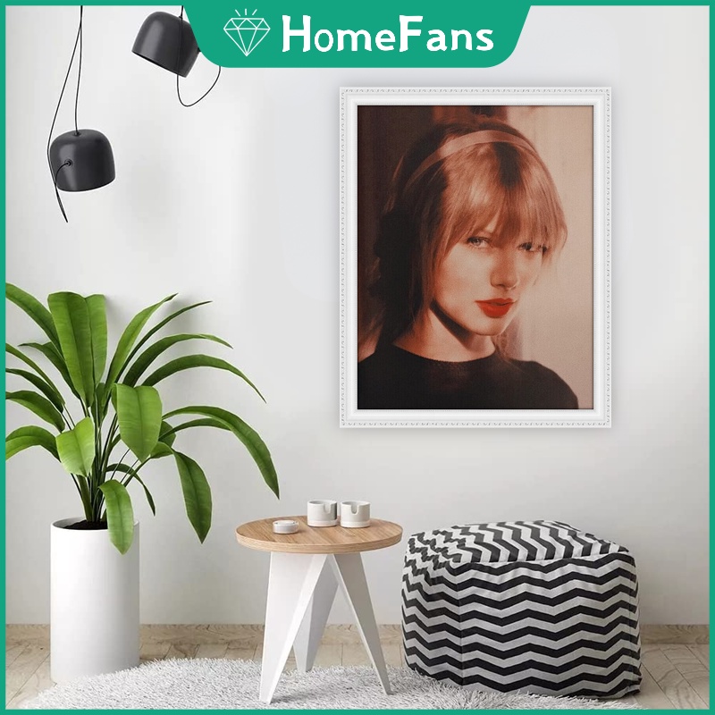 Bộ Tranh Đính Đá 5D Tự Làm Hình Người Ca Sĩ Kích Thước 40x50cm Trang Trí Nhà Cửa