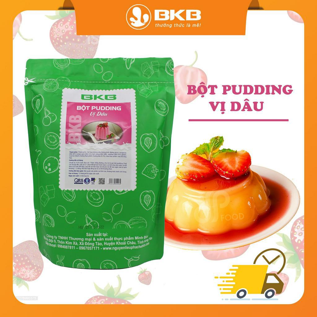 Bột Pudding BKB các vị túi 1kg nấu thạch pudding mềm mịn, thơm ngon