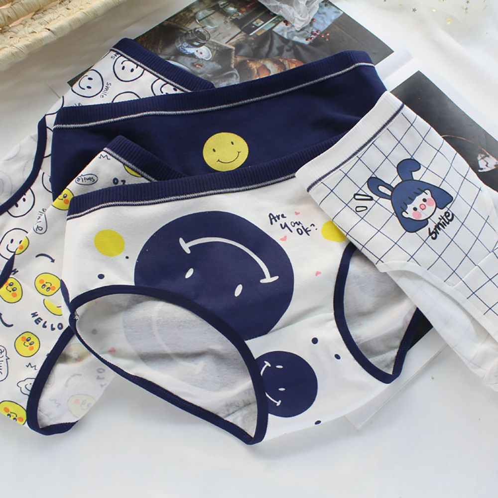 Quần lót họa tiết mặt cười dễ thương thoải mái cho nữ